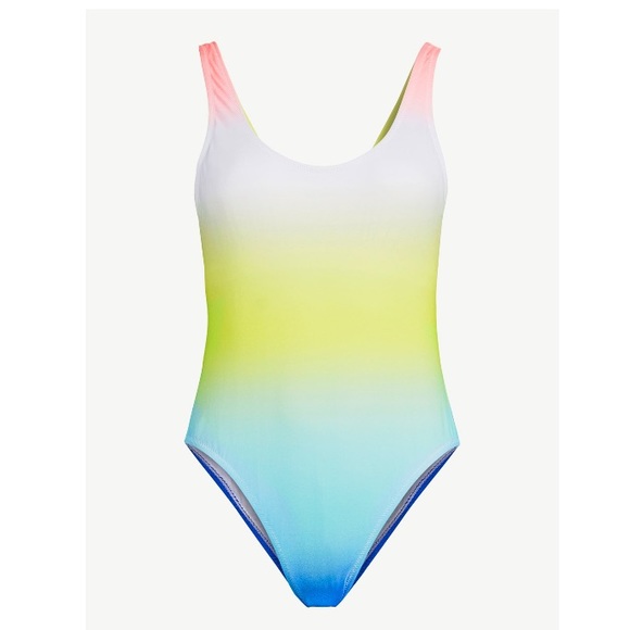 Love & Sports Tank Swimsuit Scooped back Classic One Piece - Picture 4 of 9